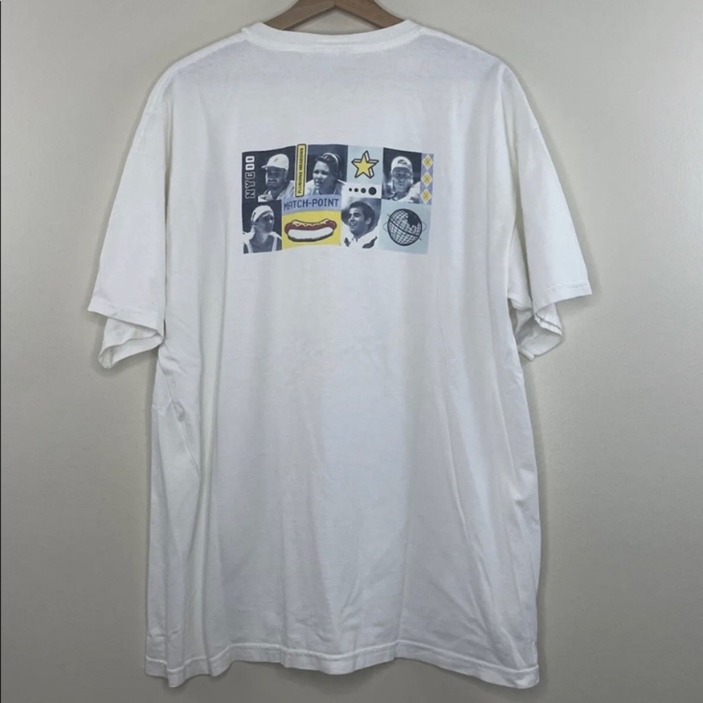 Retro Nike 2000 US Open NYC Flushing Meadows Tennis Shirt - Vintage Mens XL